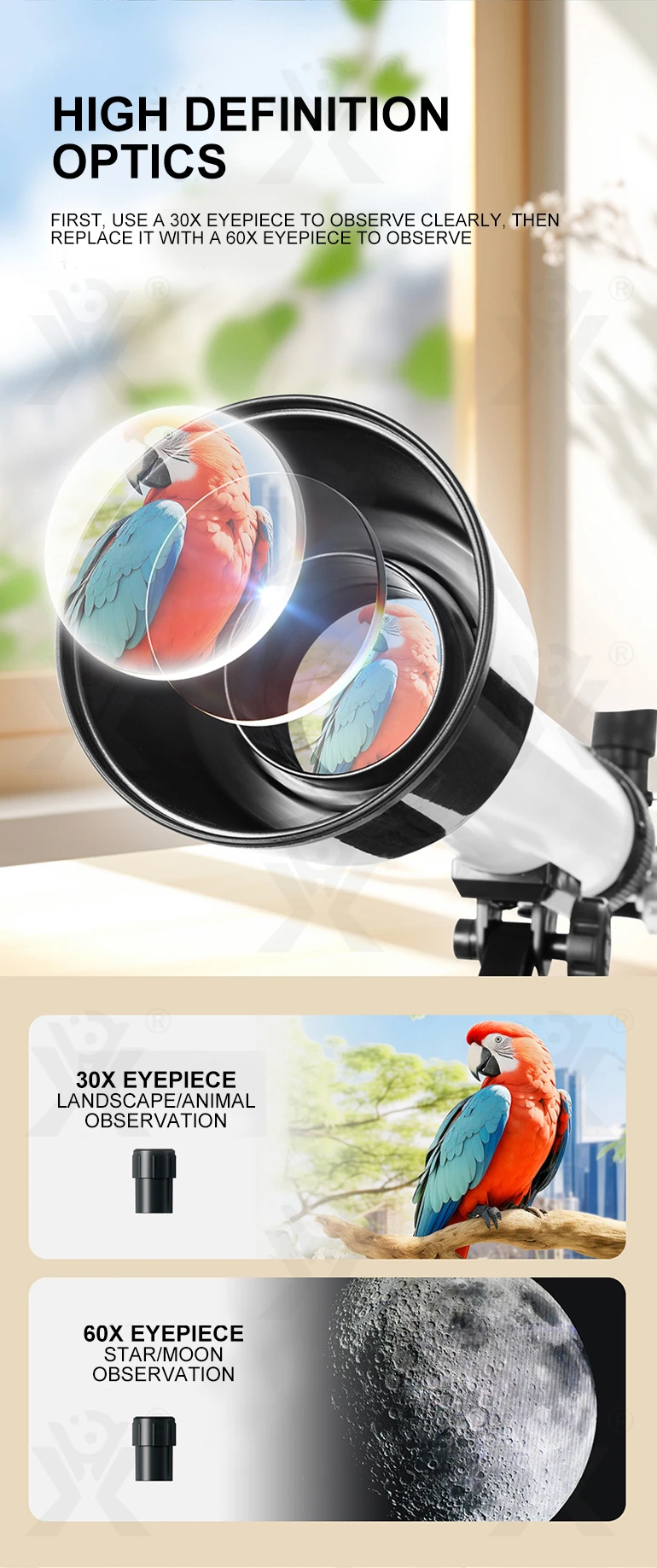 Astronomical telescope toys details (3)