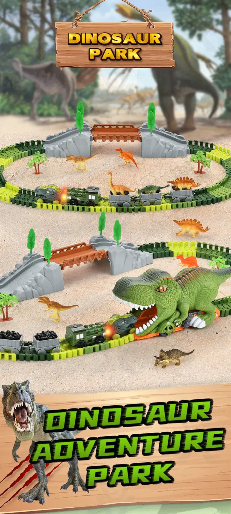 details of dinosaur themed track toy set (1)