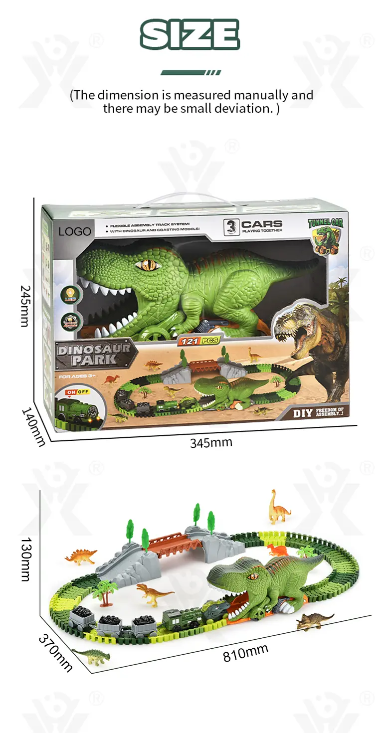 details of dinosaur themed track toy set (12)