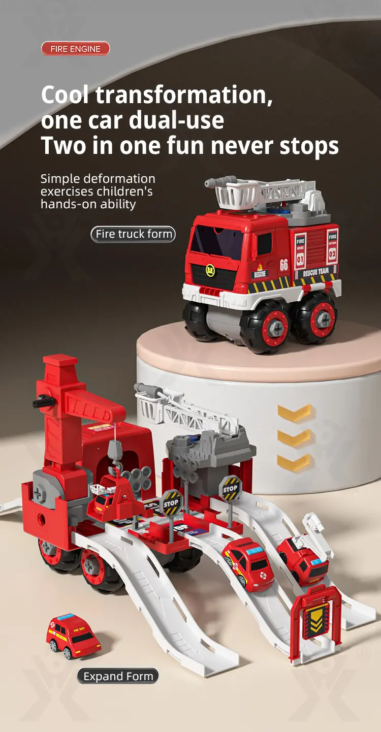 details of fire truck toy set CJ 4866075 (3)