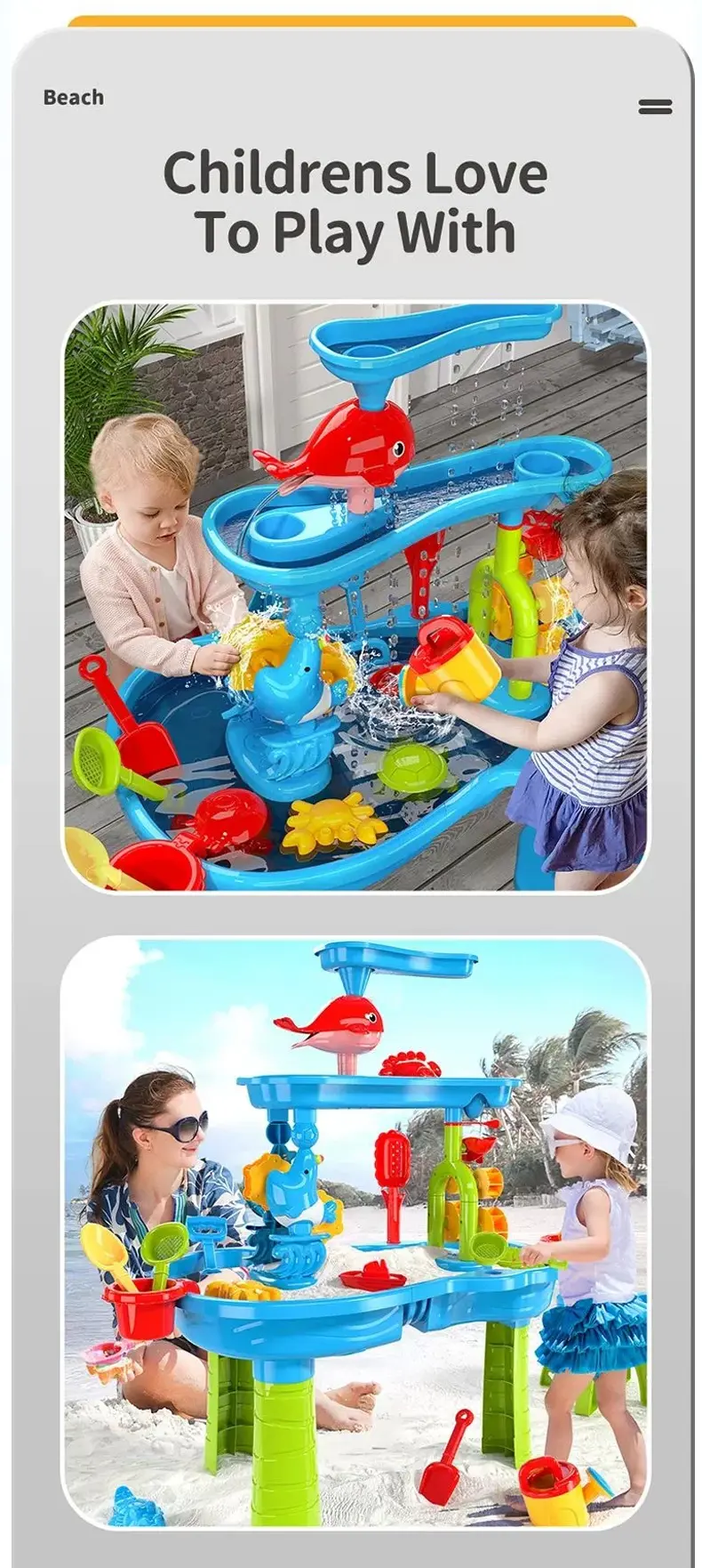 details of kids beach water play table toys (2)