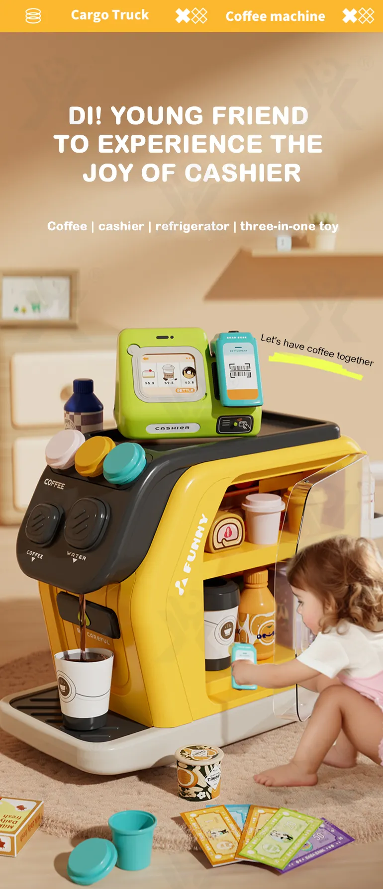 details of kids coffee shop cash register pretend play toy (1)