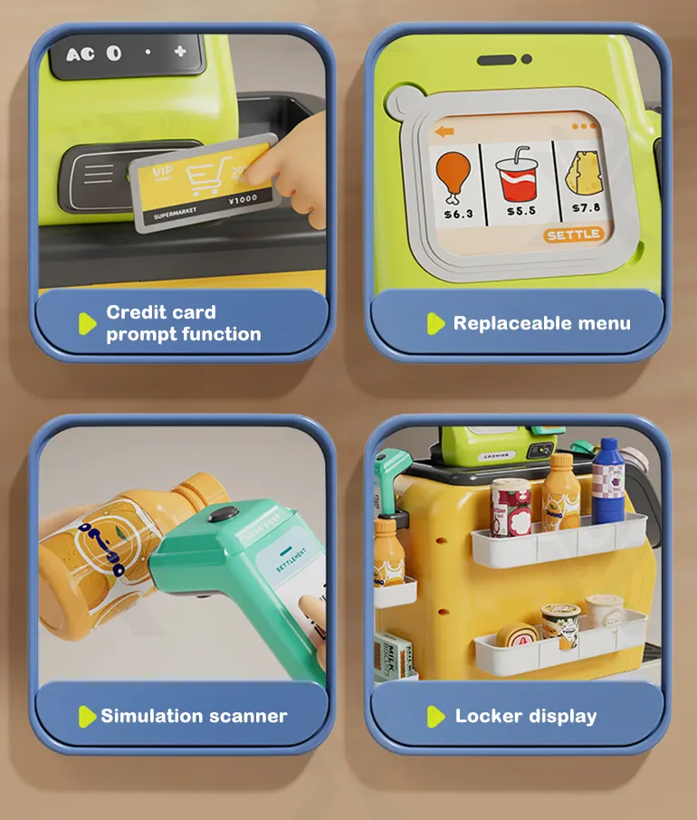 details of kids coffee shop cash register pretend play toy (2)
