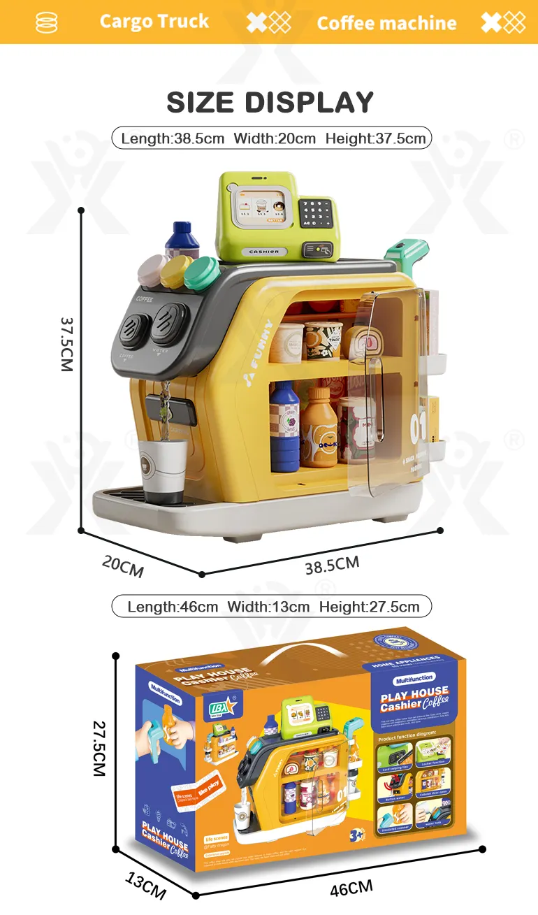 details of kids coffee shop cash register pretend play toy (9)