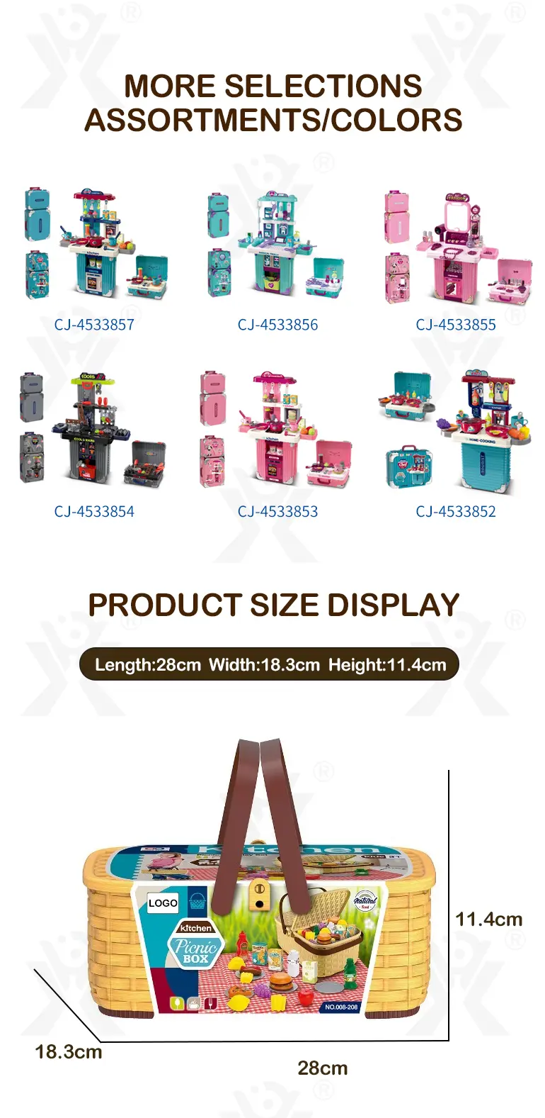 details of picnic pretend play toy set (6)