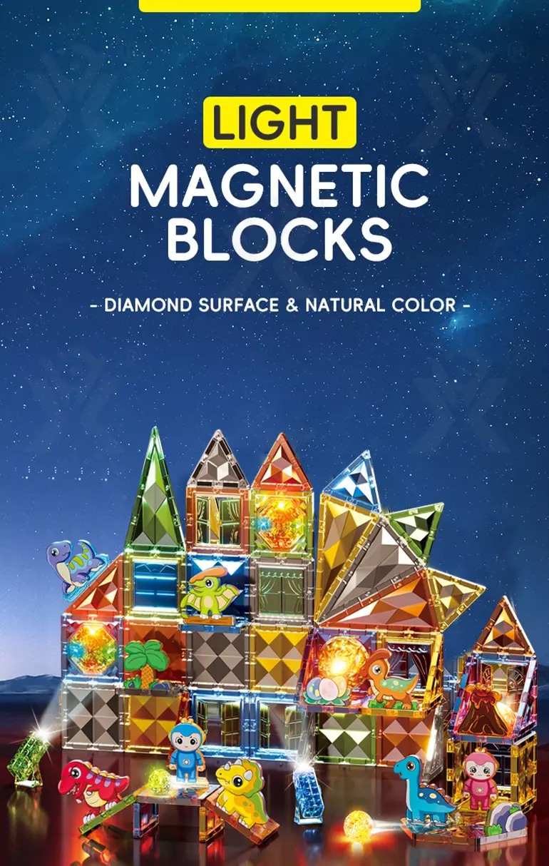 details of shiny magnetic building blocks set CJ 4863236 (1)