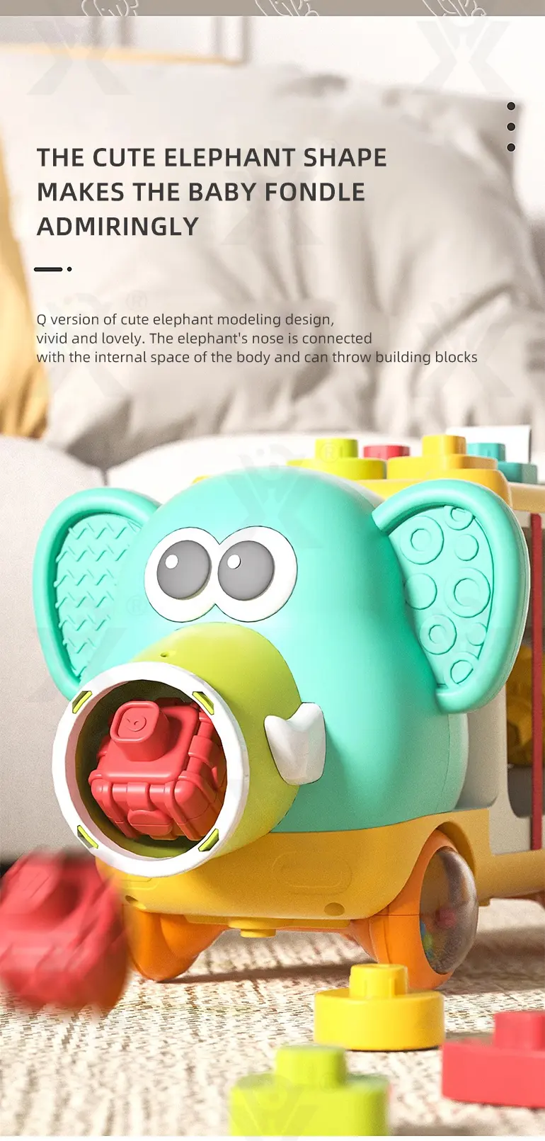 wholesale educational elephant stacking toy details (3)