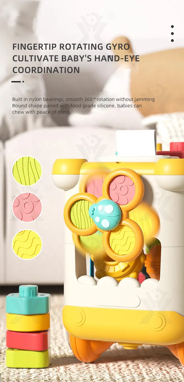 wholesale educational elephant stacking toy details (7)