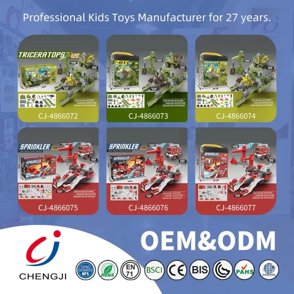 wholesale fire truck toy set CJ 4866075 (6)