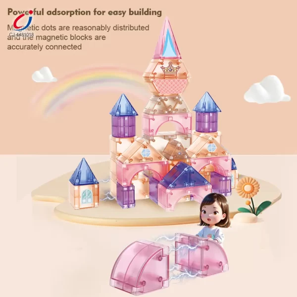 wholesale magnetic building block set CJ 4481018 (5)