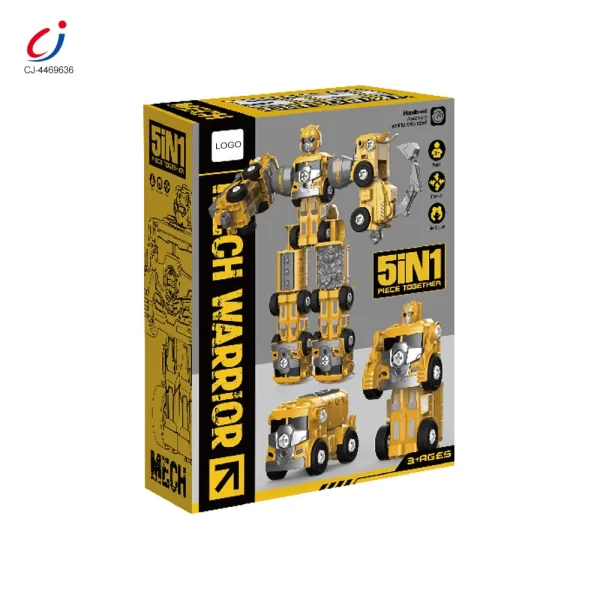 wholesale transforming construction vehicle robot toy cj 4469636 (5)