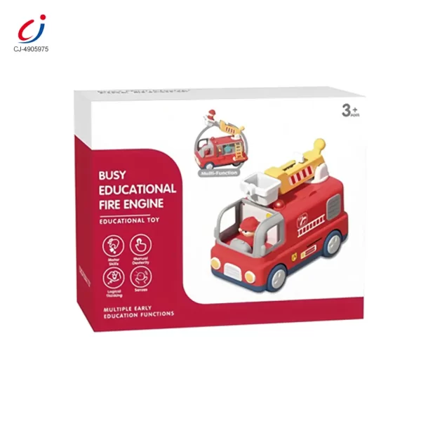 Wholesale Interactive Firefighter Truck Toy with Rotating Ladder, Sound & Light Effects - Image 5