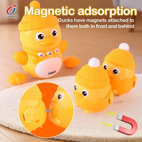 Wholesale Magnetic Crawling Duck Toy for Babies-Music, Light & Interactive Play - Image 2