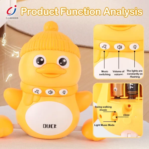 Wholesale Magnetic Crawling Duck Toy for Babies-Music, Light & Interactive Play - Image 5