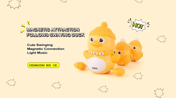 Wholesale Magnetic Crawling Duck Toy for Babies-Music, Light & Interactive Play - Image 7