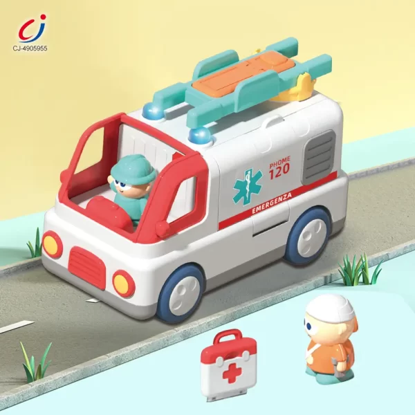 Wholesale Rescue Ambulance Toy – Interactive Medical Play Set for Kids - Image 2
