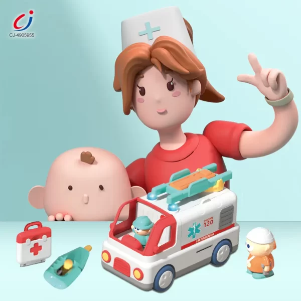 Wholesale Rescue Ambulance Toy – Interactive Medical Play Set for Kids - Image 7