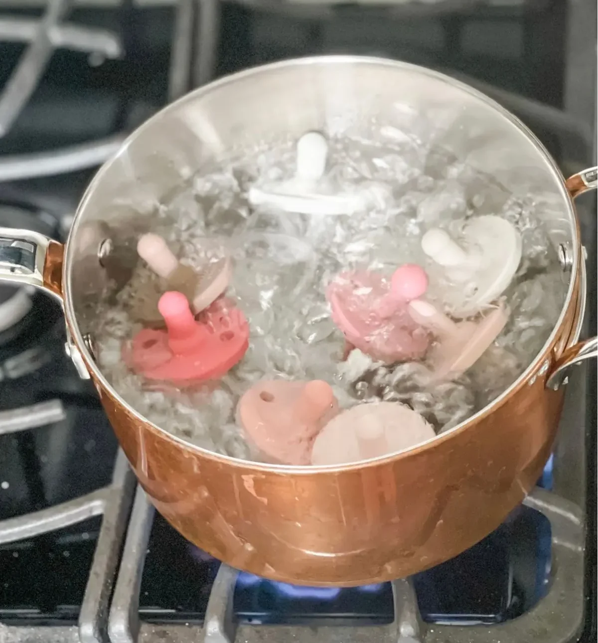 Boiling the pacifiers