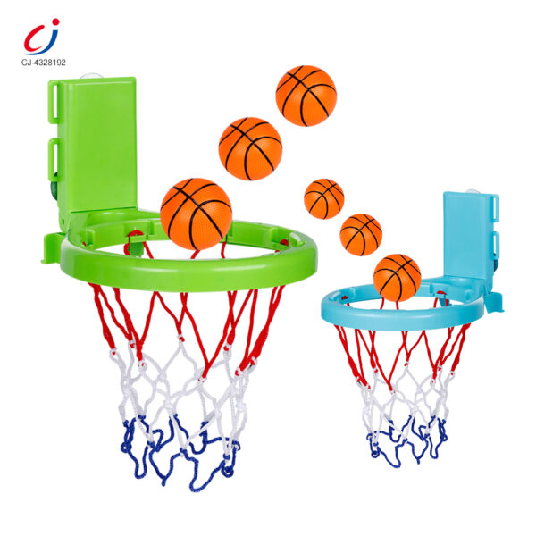 Wholesale 2-in-1 Kids’ Bath Basketball Hoop Toy with Suction Cups & Straps