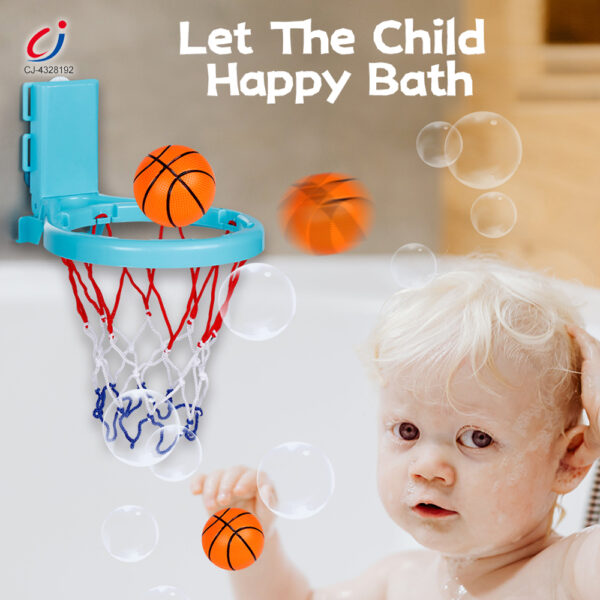 Wholesale 2-in-1 Kids’ Bath Basketball Hoop Toy with Suction Cups & Straps - Image 4