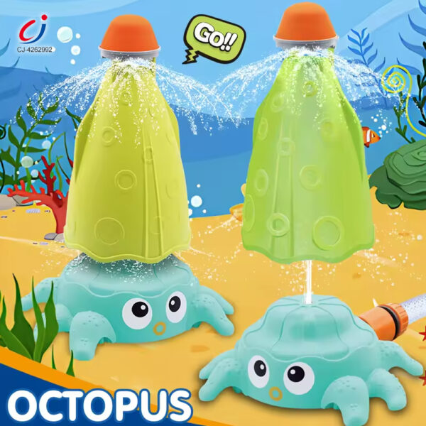 Оптовая продажа игрушек-брызгалок "Осьминог" - веселые водные игры на открытом воздухе для детей