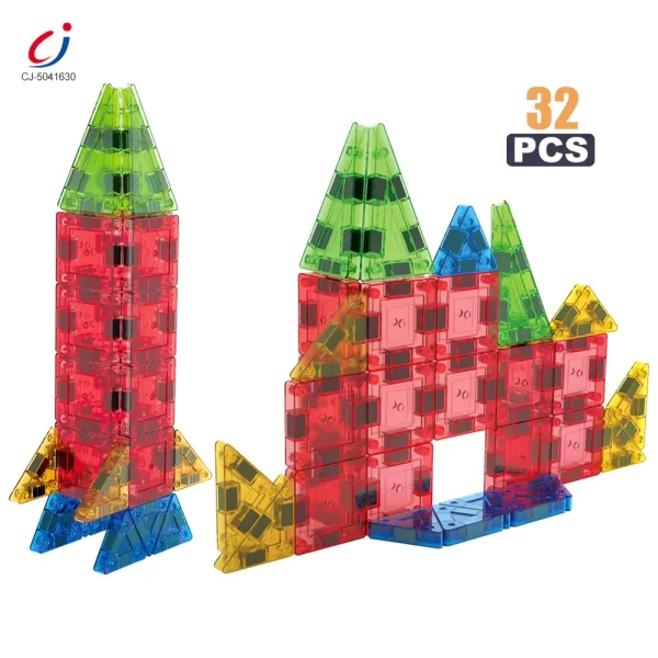 Wholesale Magnetic Block Toy, Portable, 32 PCS, For Kids and Parents Collaboration Play, STEM Toy