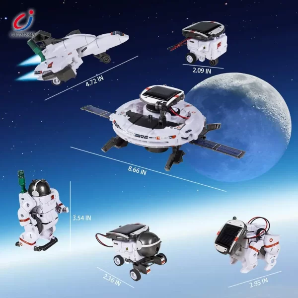 Bulk 6-in-1 Solar Robot Toy Powered By Solar Energy for Kids STEM Learning - Image 4