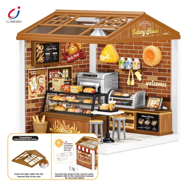 Wholesale DIY Exquisite Miniature Town Toys - Easy Assembly, Parent-child Coordination