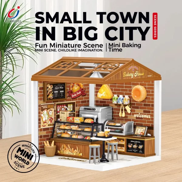 Wholesale DIY Exquisite Miniature Town Toys - Easy Assembly, Parent-child Coordination