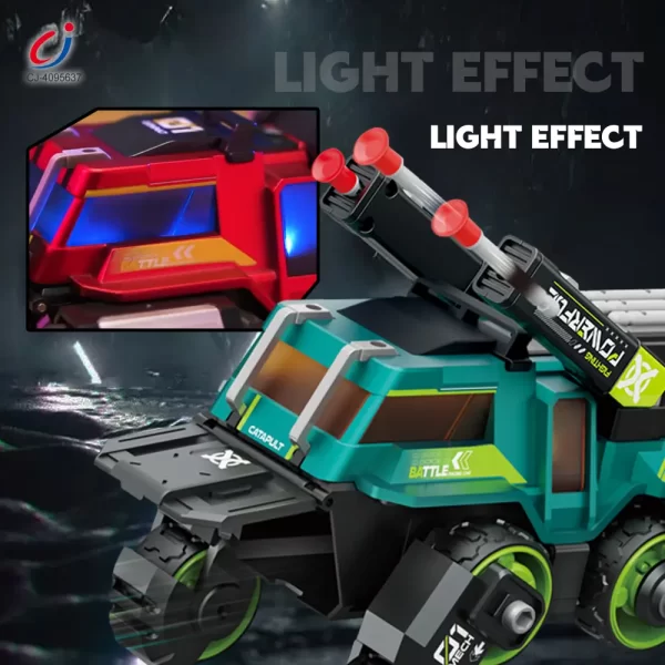 Wholesale Diecast Ejection 2-in-1 Chariot with Deformation, Lights, and Battle Play - Image 4
