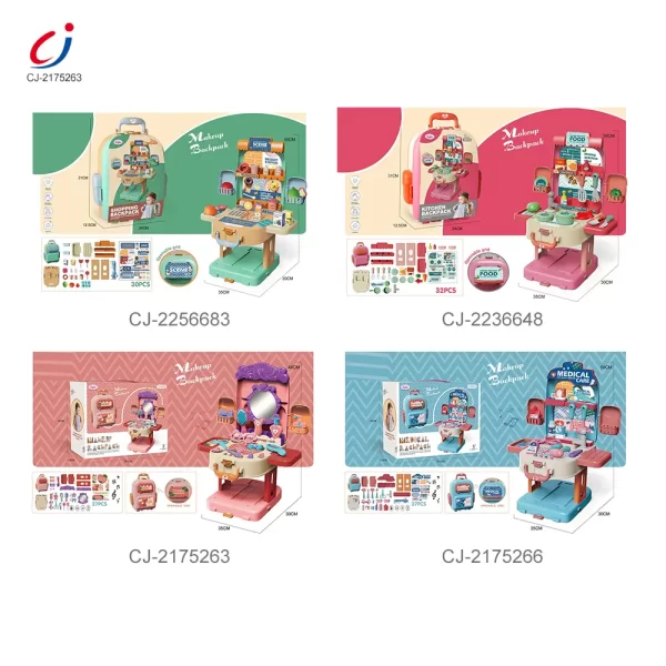 Wholesale 3-in-1 Kids Dresser Backpack with Light & Music for Fun Role Play, Pretend Play Toy - Image 6