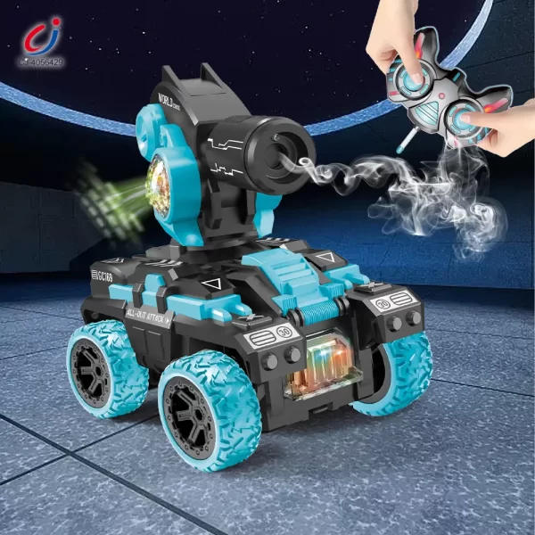Wholesale Remote Control Spray Tank Toy with 360° Turret, Mist Effect, and Battle Mode - Image 3