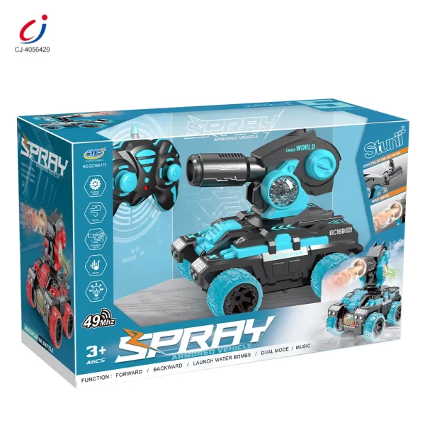 Wholesale Remote Control Spray Tank Toy with 360° Turret, Mist Effect, and Battle Mode - Image 5