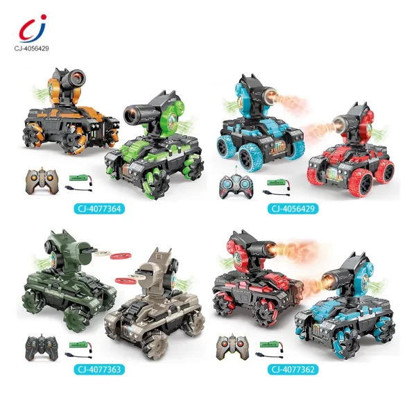 Wholesale Remote Control Spray Tank Toy with 360° Turret, Mist Effect, and Battle Mode - Image 6