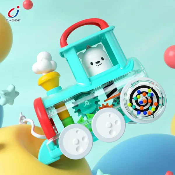 Wholesale Push-Pull Small Train Toy With Smoke, Gears & Rotating Bead — изображение 3