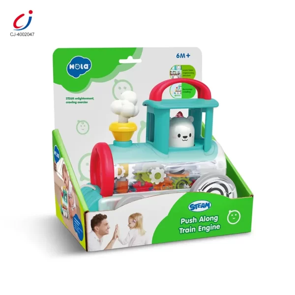 Wholesale Push-Pull Small Train Toy With Smoke, Gears & Rotating Bead — изображение 6
