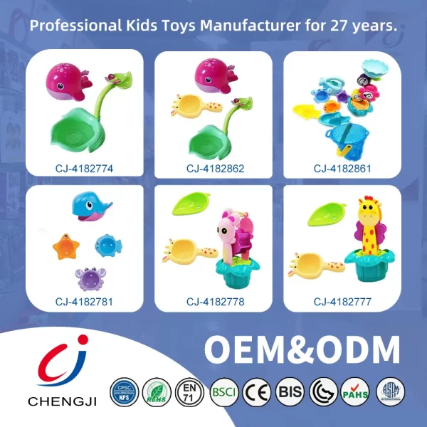 Wholesale Baby Bath Toy Silicone Stackable with Storage & Shape Pairing Play - Image 7