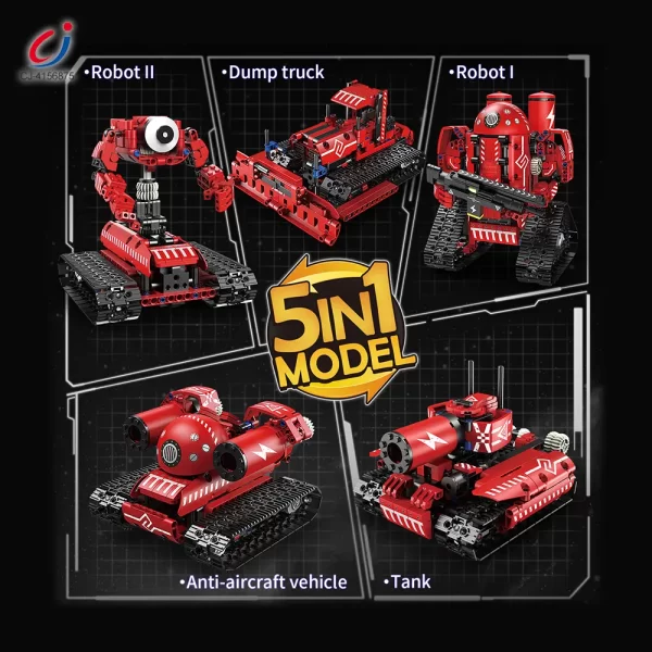 Wholesale 5-in-1 Programming Electric Robot with RC/APP Control & Transformable Models - Image 3