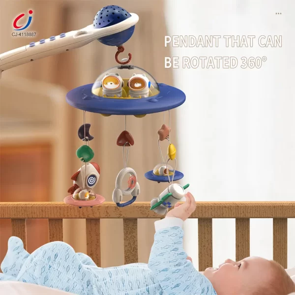 Wholesale Soothing Space Bed Bell with Star Projection, Music, and Rotating Pendant - Image 3