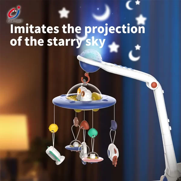 Wholesale Soothing Space Bed Bell with Star Projection, Music, and Rotating Pendant - Image 4