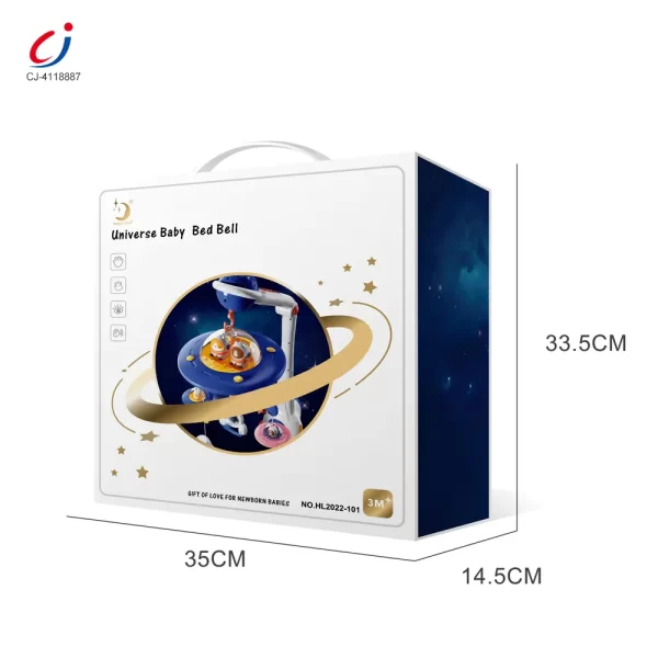Wholesale Soothing Space Bed Bell with Star Projection, Music, and Rotating Pendant - Image 6