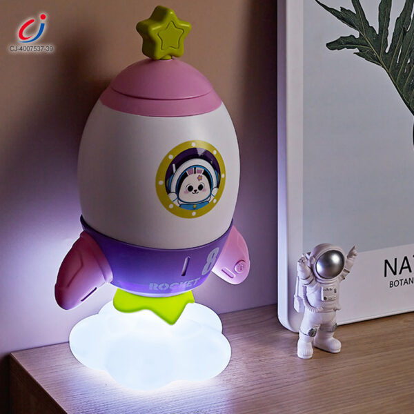 Wholesale Rocket Piggy Bank Toy with Night Light - Educational Toy