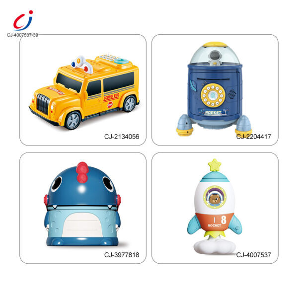 Wholesale Rocket Piggy Bank Toy with Night Light - Educational Toy