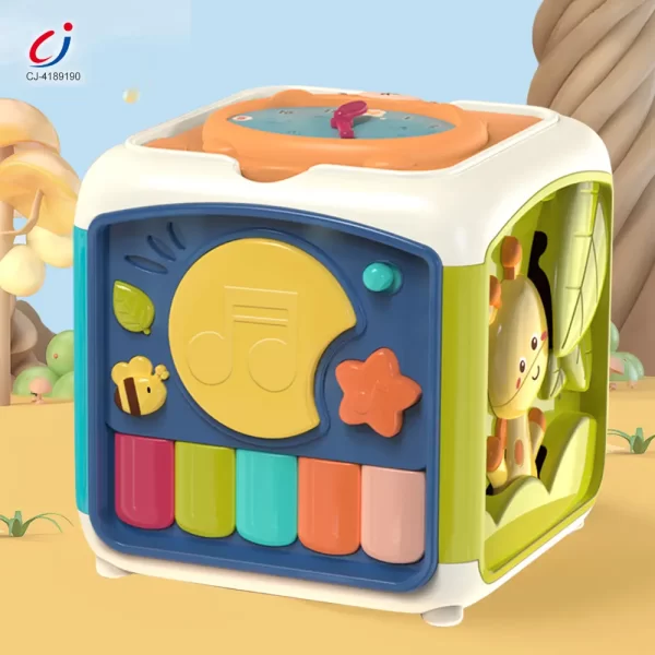 Wholesale 7-in-1 Activity Cube Seven Facet Toy with Music, Shapes, and Interactive Play - Image 2