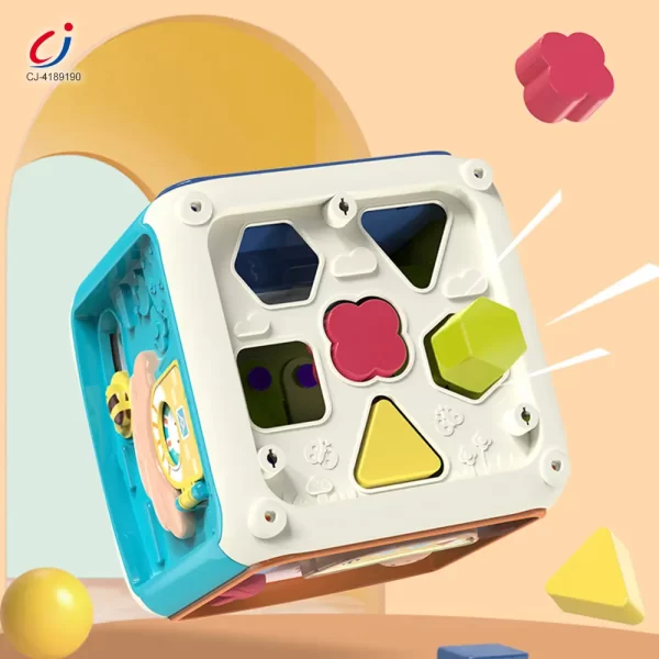 Wholesale 7-in-1 Activity Cube Seven Facet Toy with Music, Shapes, and Interactive Play - Image 4