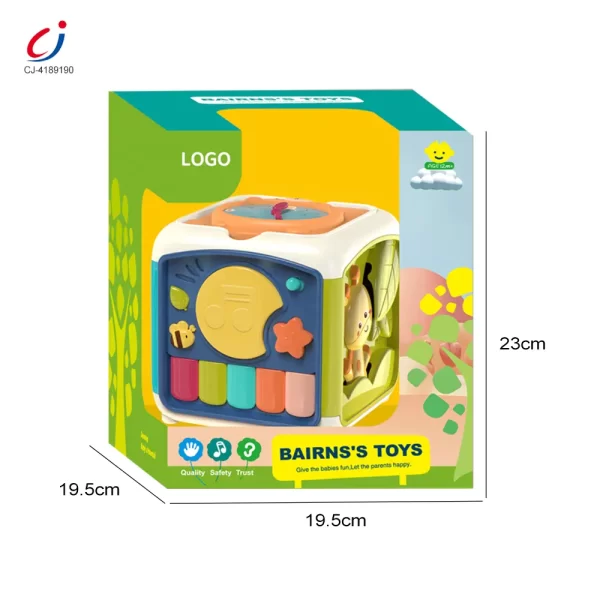Wholesale 7-in-1 Activity Cube Seven Facet Toy with Music, Shapes, and Interactive Play - Image 6