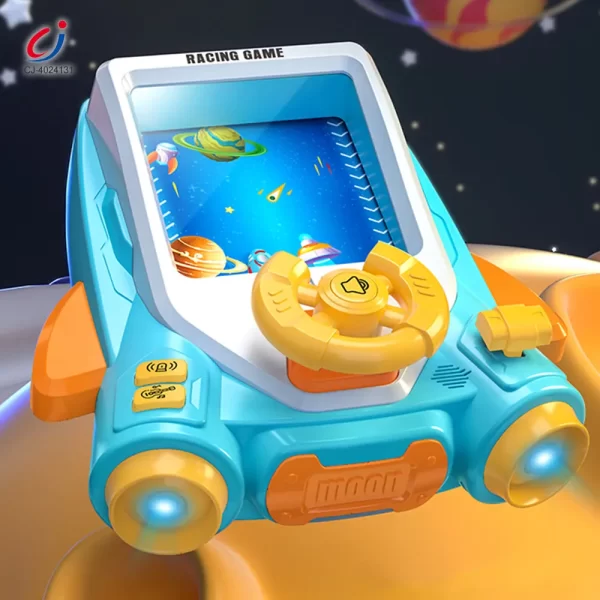 Wholesale 2-in-1 Space Car Game Machine Toy with Lights, Sounds, and Dual Charging Options - Image 2