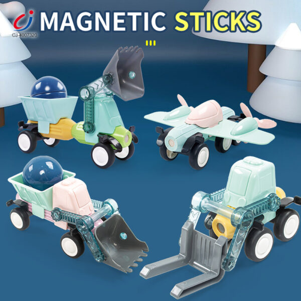 Wholesale Magnetic Building Block Toys - Engineering Vehicle, Cultivate Kids Imaginations - 画像 (5)