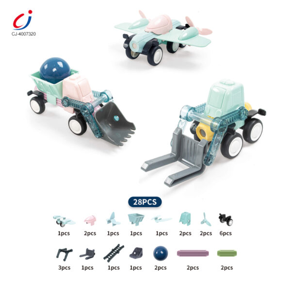 Wholesale Magnetic Building Block Toys - Engineering Vehicle, Cultivate Kids Imaginations