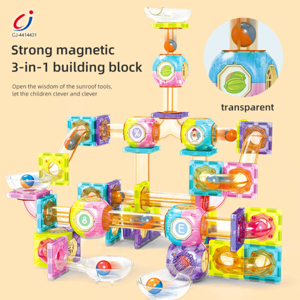 Wholesale Transparent 3-in-1 Magnetic Building Blocks